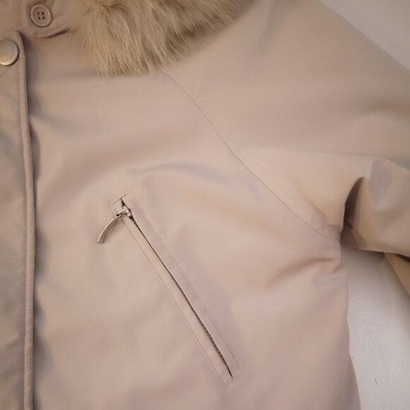 Liz Claiborne Ladies Faux Fur Trimmed Hooded Winter Coat - Picture 7 of 15